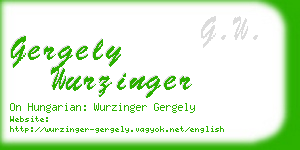 gergely wurzinger business card